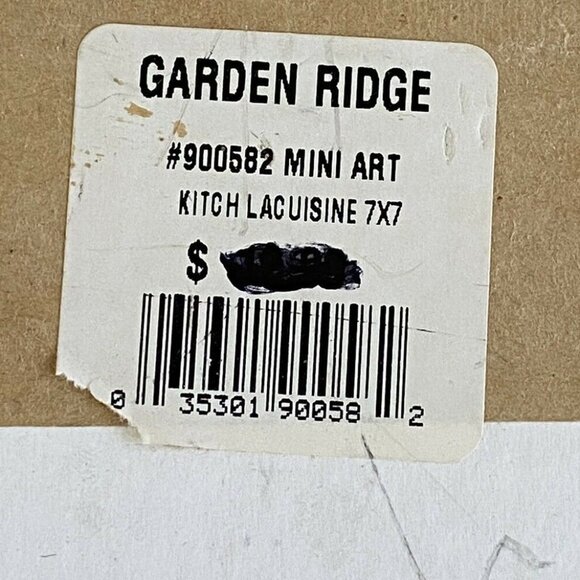 Garden Ridge Red Chili Peppers w Chef Wood Framed Artwork Kitchen Lacuisine 7x7 - Picture 5 of 7
